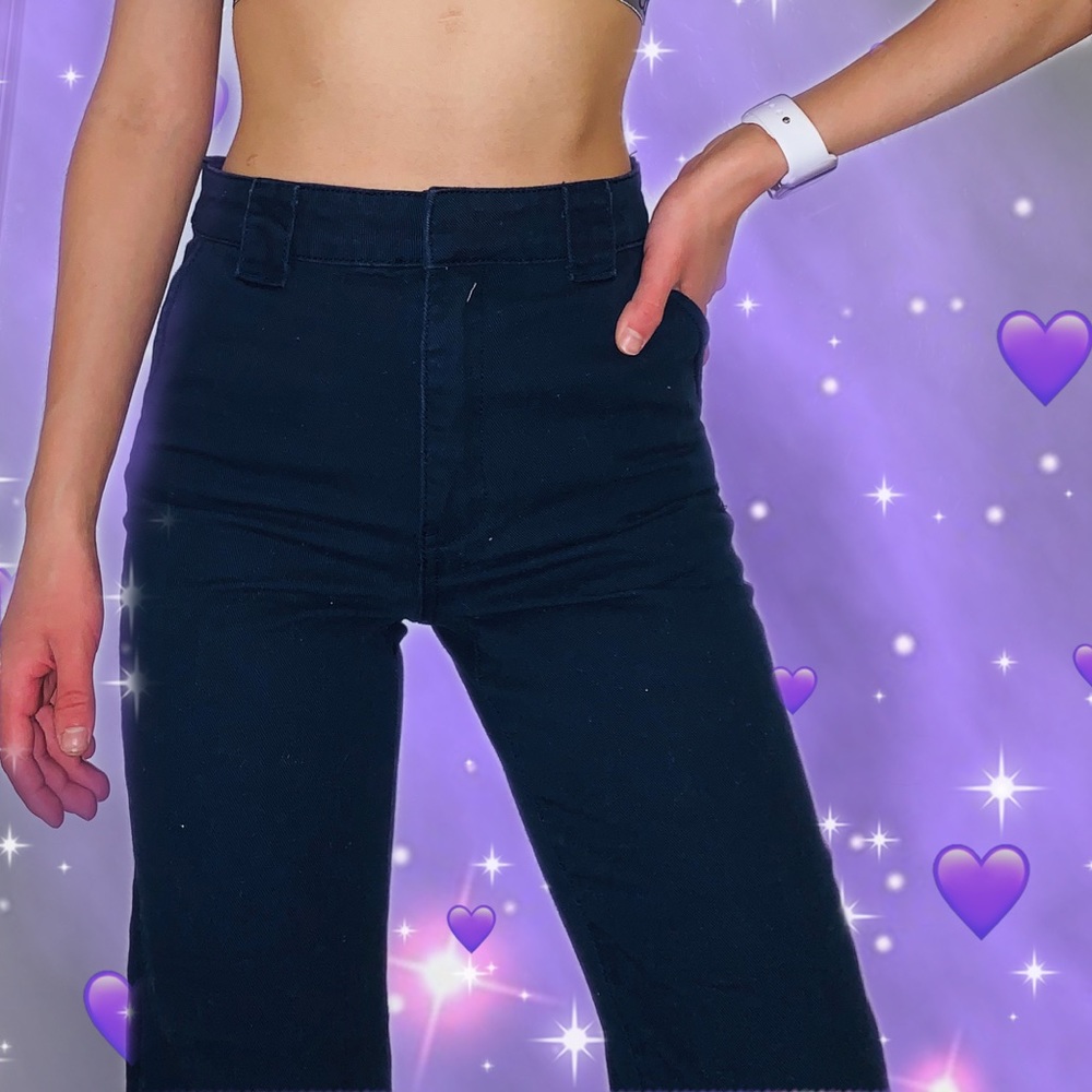 Navy blue vintage pants